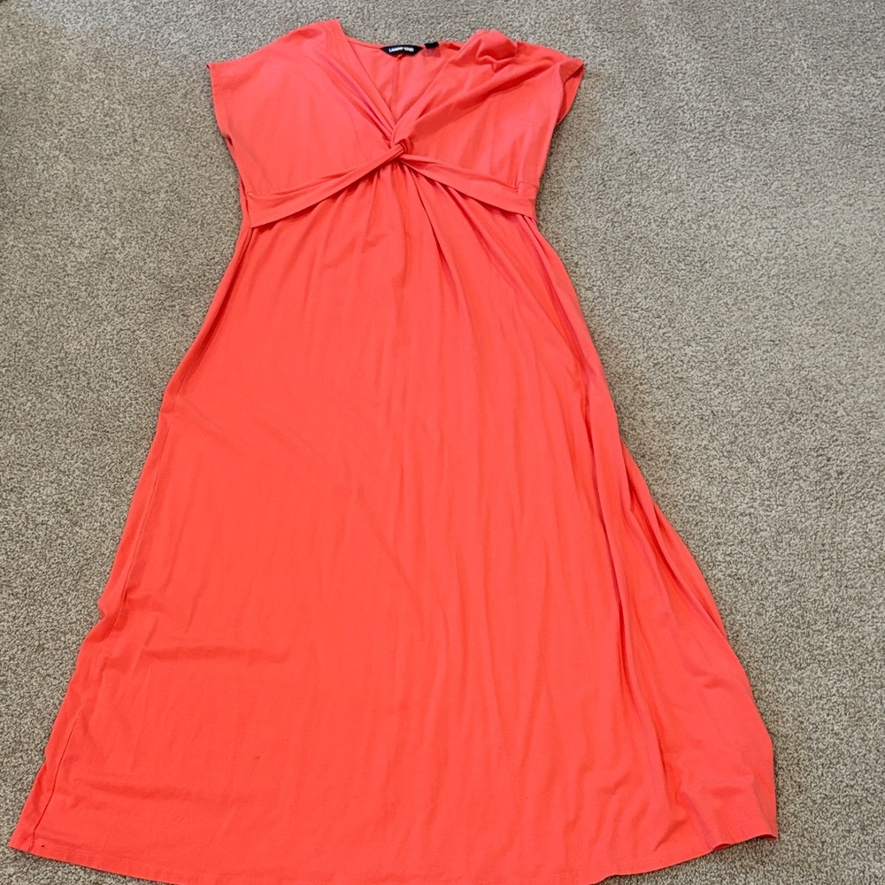 Lands' End Coral Maxi Dress